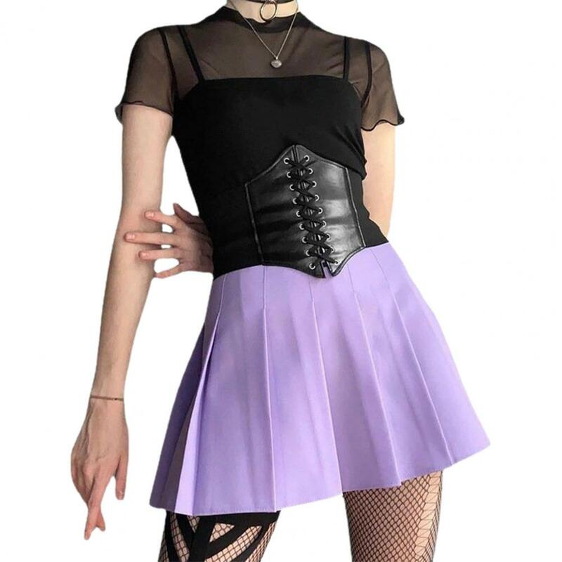 Cool cintura cinto elástico cintura Cincher espartilho bandagem roupas combinando estilo escuro Cosplay Party Lady Bustier