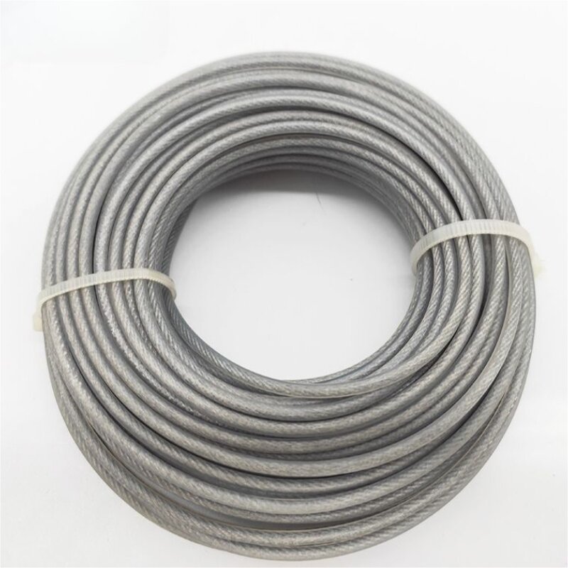 Round Steel Nylon Wire Rope, Cord Line, Cortador de escova, substituição de grama longa, cortador de grama Acessórios, 2.0mm, 2.4mm, 2.7mm, 3.0mm x 15m