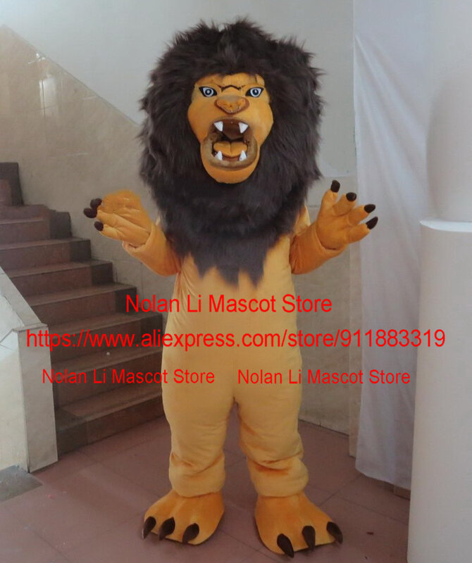 Hoge Kwaliteit Mannelijke Leeuw Mascotte Kostuum Cartoon Set Rollenspel Volwassen Game Advertentie Carnaval Kerst Halloween Cadeau 371