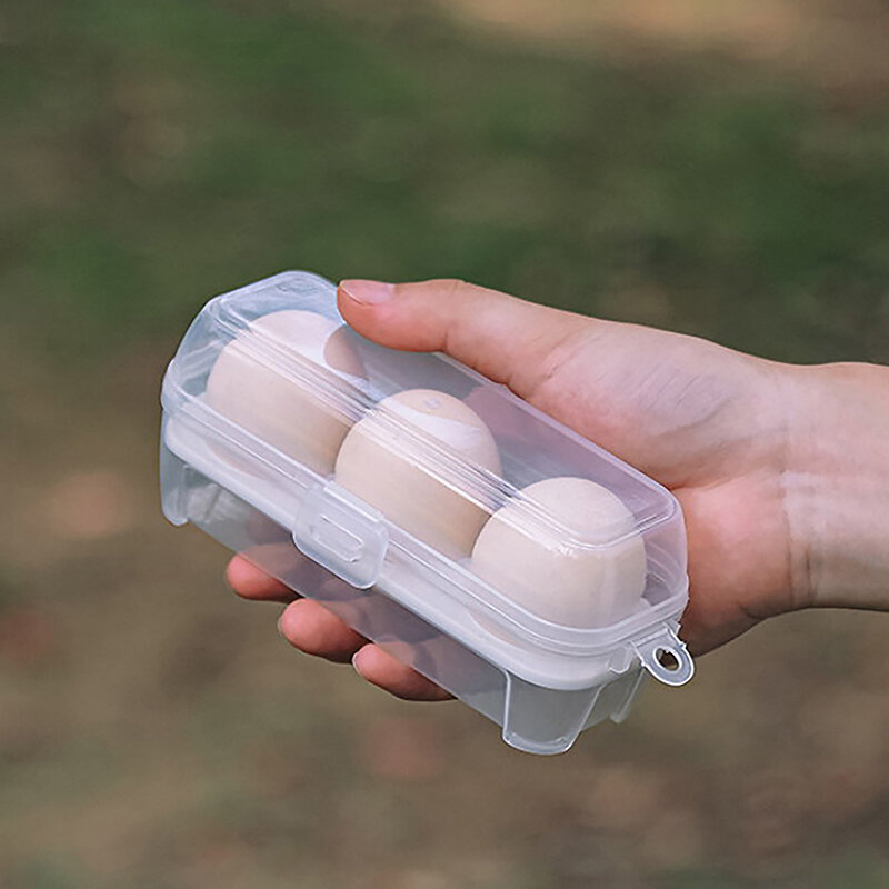 3/4/8 Grids Egg Storage Box Camp Picnic Portable Egg Holder Durable Kitchen Egg Organizer Case Outdoor Camping Food Container