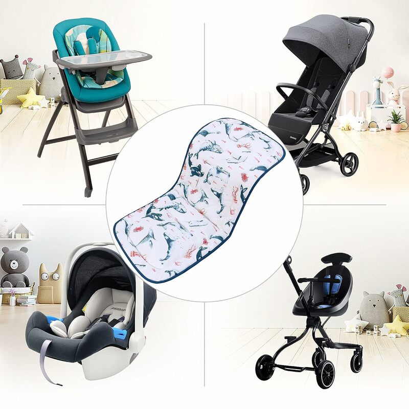 Doublure de coussin de siège de poussette pour bébé, polymères de chaise de chariot de voiture, matelas de chariot pour enfant, coussin de couche, accessoires de coussin de poussette pour bébé