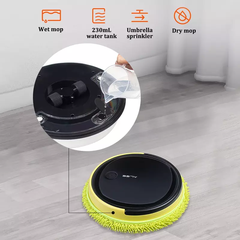 2024 New Automatically 4000mAh 230ML Water Tank Super Quiet Dry and Wet Sweep Robot Cleaner Rechargable Vacuum Cleaner Home
