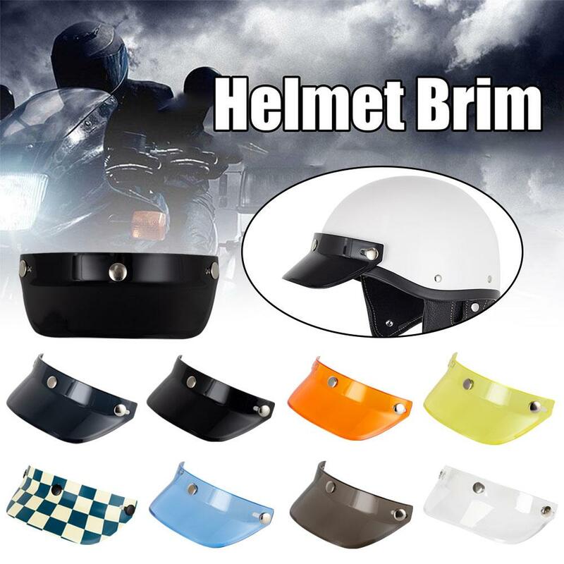 Universal Helmet Brim Wind Fit For Open Face Motorcycle Helmet Anti-UV Windproof Windshield Replacement O2Z9