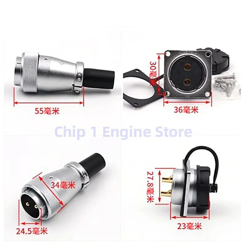 For WEIPU WS28 connector aviation plug WS28 TQ+Z 2 3 4 7 8 9 10 12 16 17 20 24 26 35 pin Male and female plug &socket