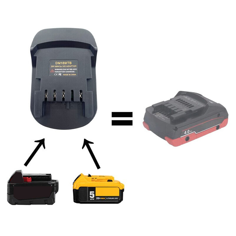 Akumulator dla Dewalt/Milwaukee 18V/20V akumulator litowo-jonowy do Metabo 18V bateria zastępcza Adapter konwerter