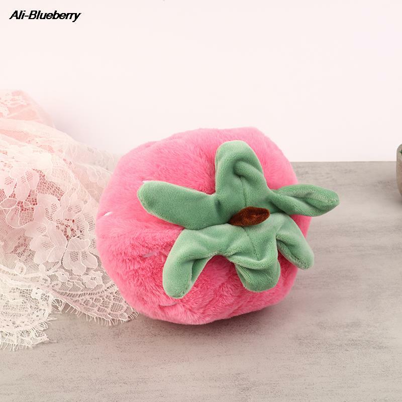 Boneka stroberi Super lembut, mainan boneka dekoratif rumah ringan kreatif untuk hadiah anak perempuan