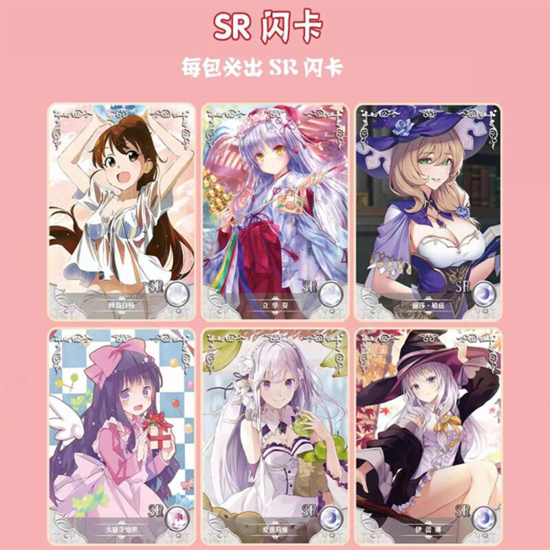 Kartu cerita dewi NS-07 kartu koleksi cetakan Anime perempuan pesta kotak Booster mainan dan hobi hadiah