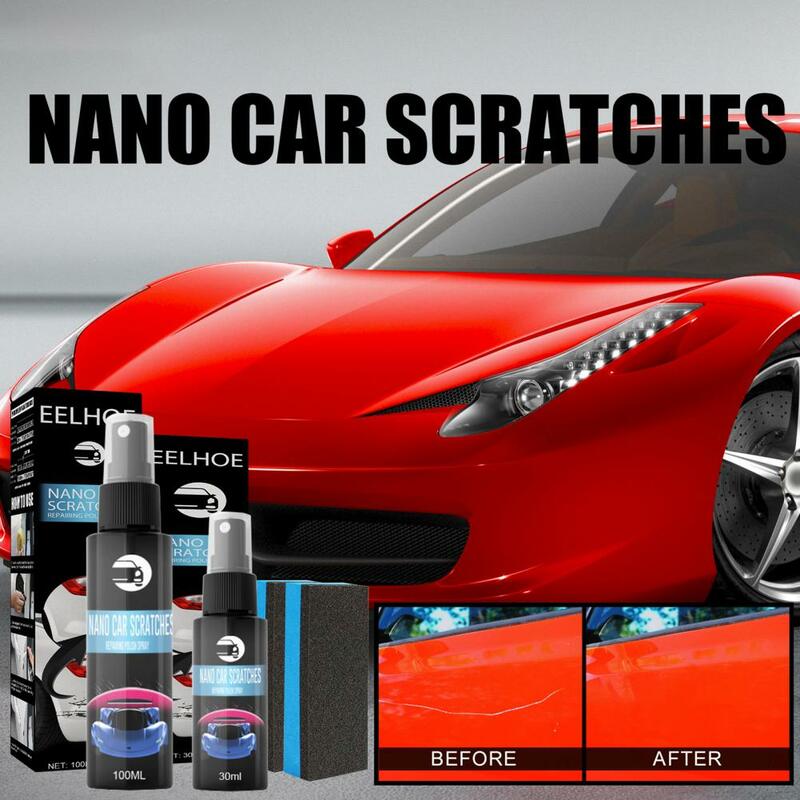 30/50/100ML Nano Car Scratch Repair Spray Quick Scratch Remover finitura lucida rivestimento in ceramica protezione antigraffio per auto
