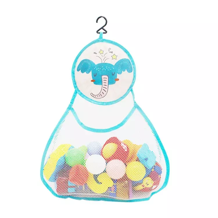 Cute Baby Bath Toys borsa a rete borsa per giocattoli da bagno per bambini anatra rana ventose borsa a rete gioco da bagno vasca da bagno giocattoli per l'acqua organizzatore
