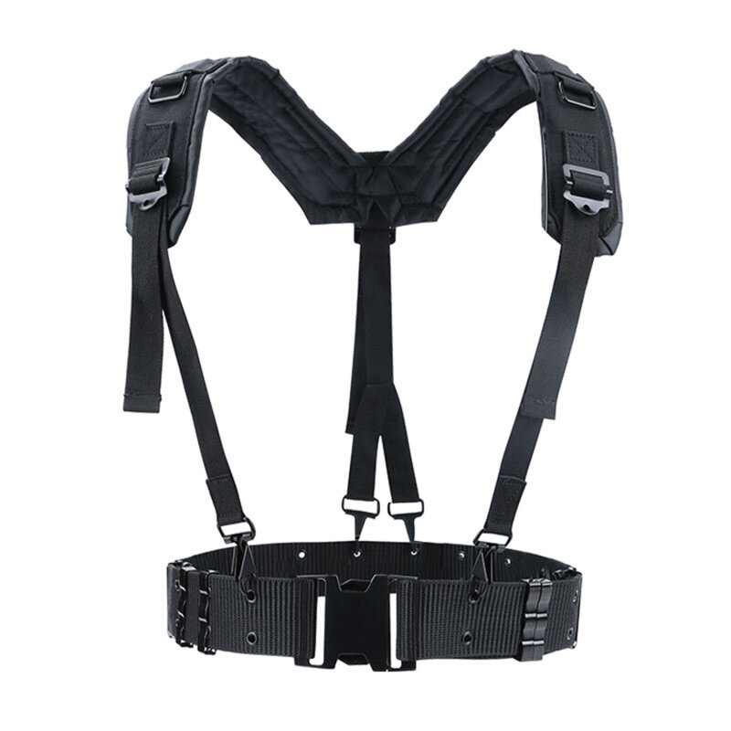 Cinturón táctico CS para aficionados al aire libre, cinturón multiusos para cintura Y cámara, fotografía, correas de hombro con soporte de peso, correa para el pecho