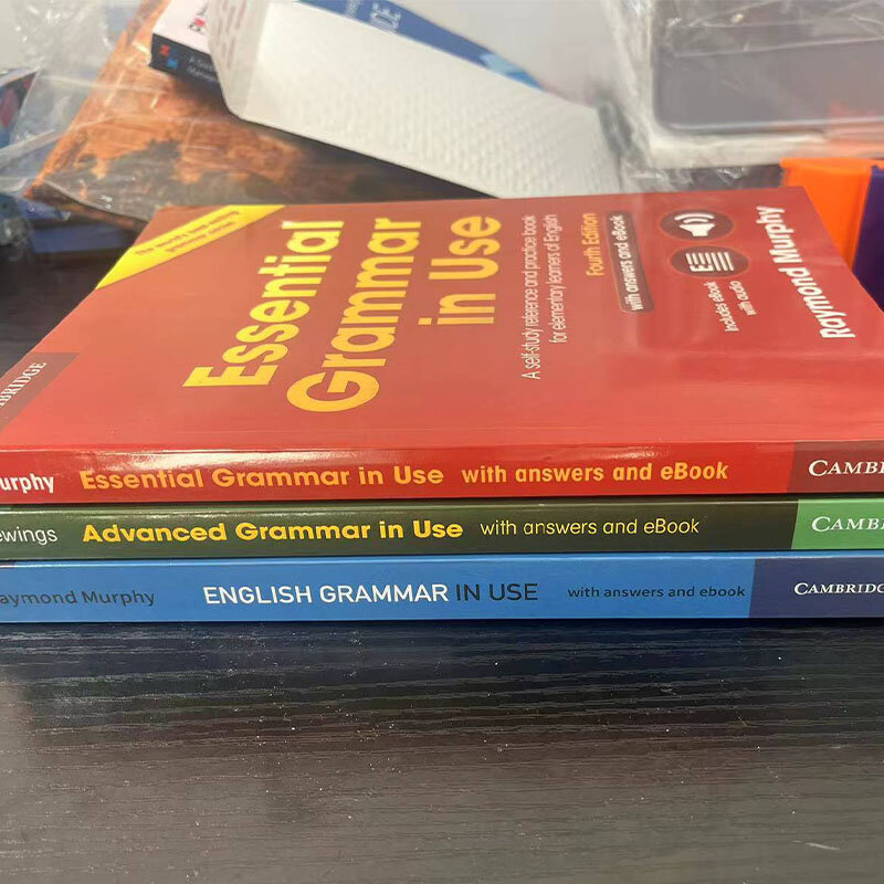 3books Cambridge Elementary English Grammar Advanced Essential English Grammar in Use English Test Preparation Professional Book