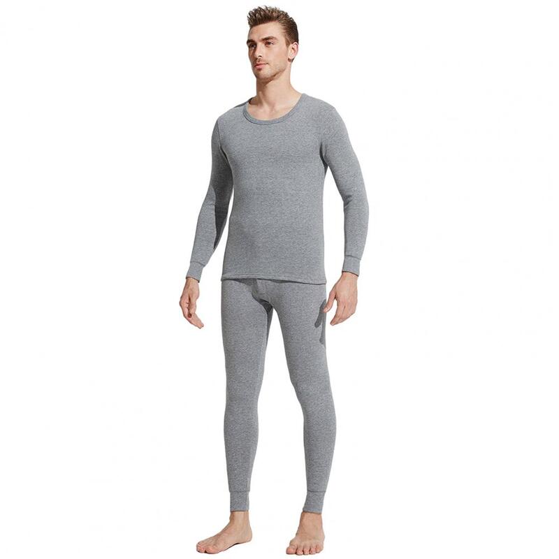 2 шт./комплект, мужские зимние пижамы на флисовой подкладке