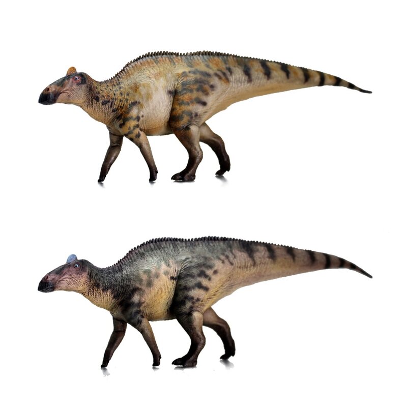 1:35 HAOLONGGOOD Edmontosaurus mainan dinosaurus Model hewan prefistry kuno