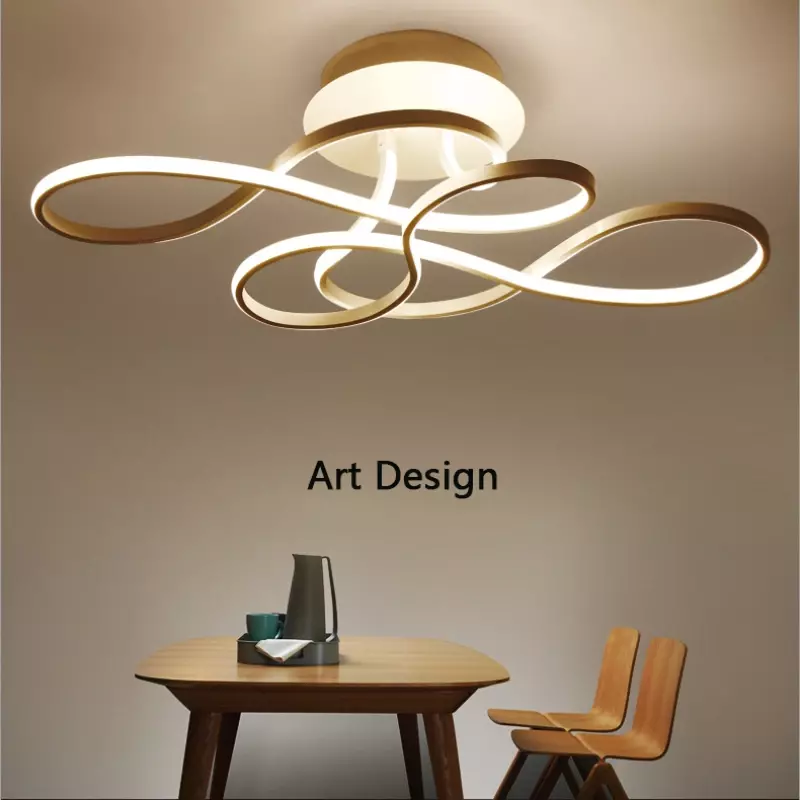 Plafonnier LED au Design Moderne, Luminaire Décoratif d'Nik, Idéal pour un Salon, une Salle à Manger, une Chambre à Coucher, un Allée ou un délégations