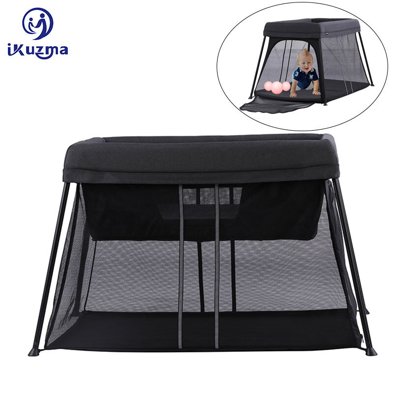 Outdoor Mini Folding Safety Infant Portable Playyards Baby Sleeping Bedside Bassinet Foldable Playpens Bed Cot Travel Baby Crib