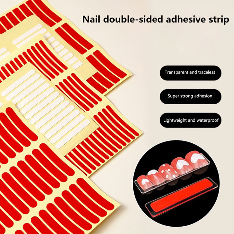 1Pcs Nail Adhesive Tape No Need To Cut False Nails Display Stand Glue Stickers Double-sided Pasted Manicure Practice Showing
