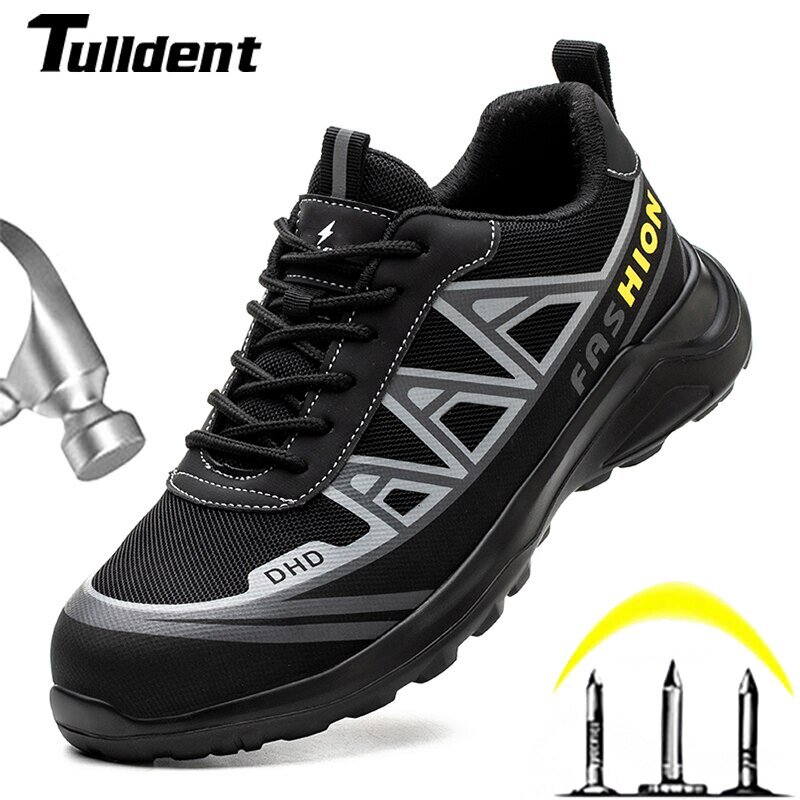 Mode Sportschuhe Arbeits stiefel pannen sichere Sicherheits schuhe Männer Stahl Zehen Schuhe Sicherheits schutzs chuhe unzerstörbar