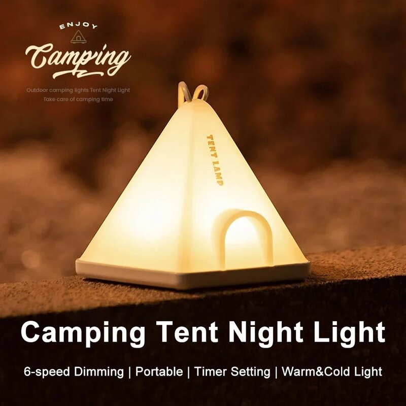 Novelties-キャンプテント用の充電式ナイトライト、アンビエントランプ、ワイルドキャンプ、ポータブルライト、緊急照明、寝室