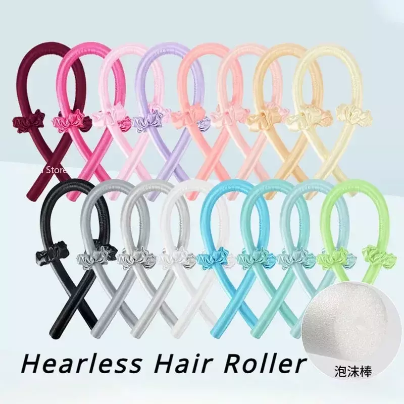Heatless Curling Rod Headband Lazy Curler Set Make Hair Soft Shiny No Heat Spiral Soft Sleeping Curling Iron Modeling Accessorie