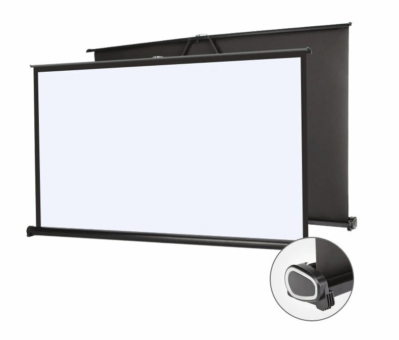 Best selling outdoor pull up fast fold foldable 4k wireless down projection retractable floor rising projector screen