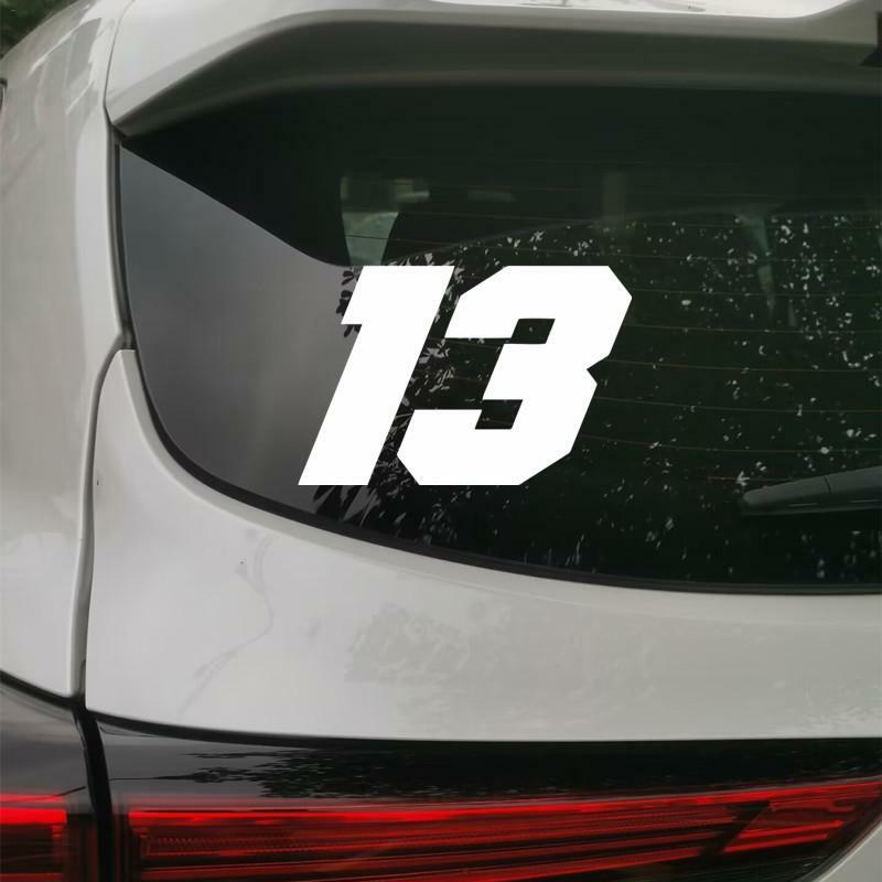 Car Modified Sticker Number 13 Stickers Auto Decor Strong Adhesion Decoration Supplies For Refrigerators Motorcycles Laptops