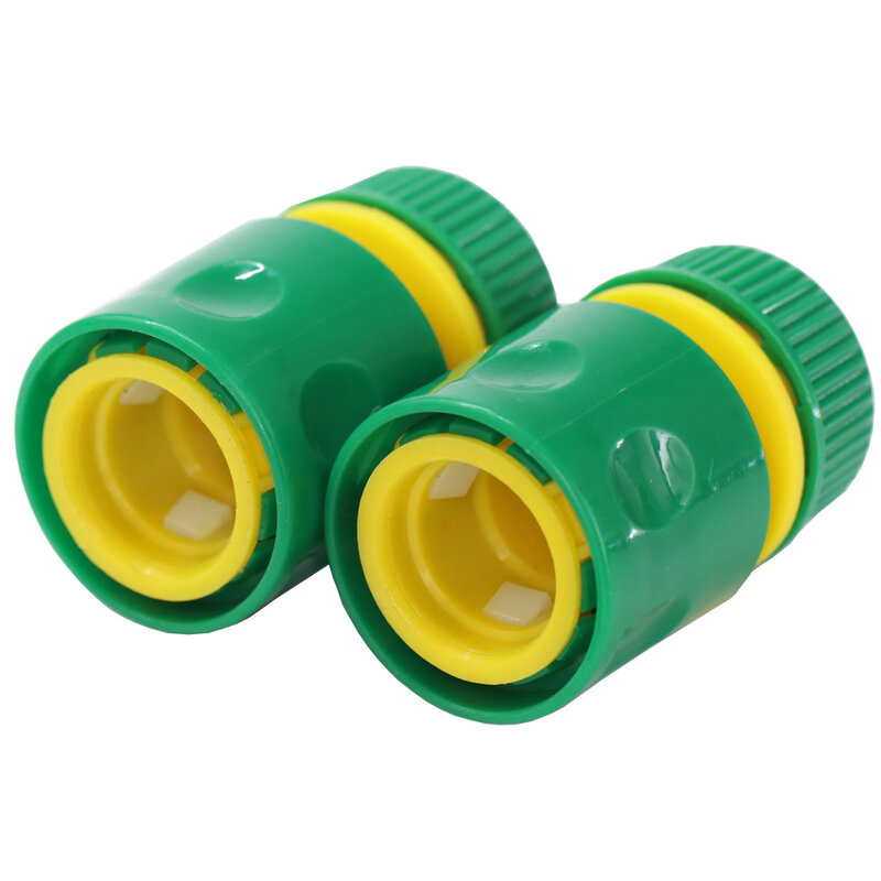 3PCS Green 1/2Inch Garden Hose Coupling Adapters Water Tap Quick Connector Irrigation Pipe 16mm Joints Repair Eng Plug Accessory