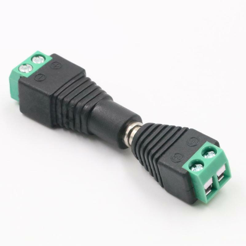 Male Female Screw Plug Socket Connector Adapter Terminal Surveillance Security CCTV Cable Connection Can Be Used For 3-36 Volt