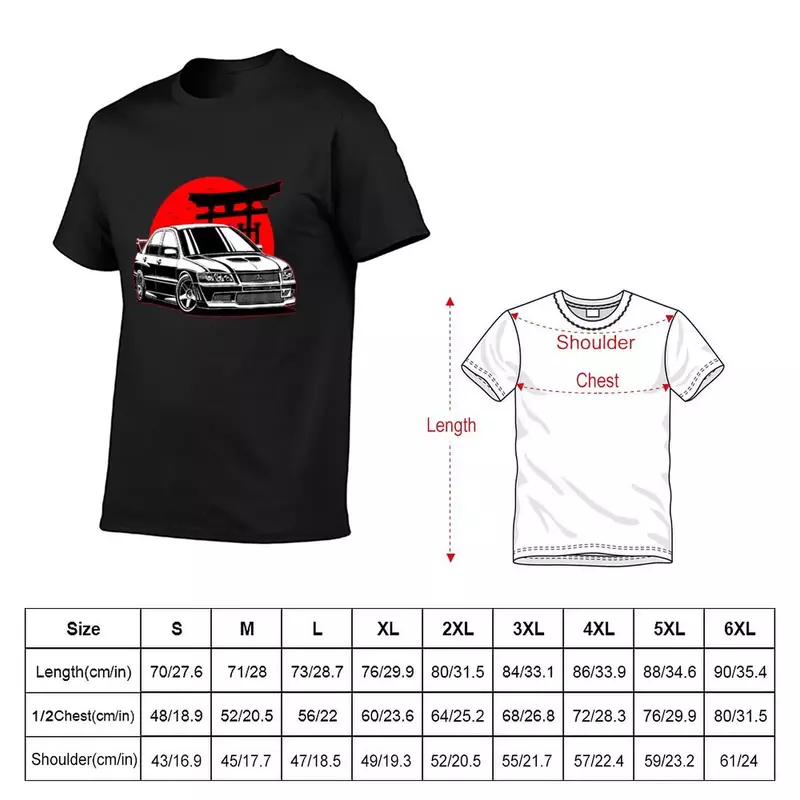 Lancer Evo Vii T-Shirt Shirts Grafische T-Shirts Zweet Heren T-Shirts