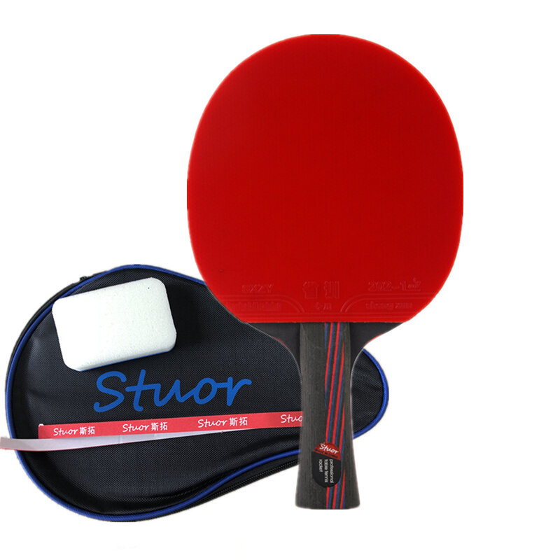 Professionelle 8 Sterne Carbon Faser Tisch Tennis Schläger Nanocarbon 9,8 Carbon Ping Pong Original Mit Doppel Gesicht Pickel-in