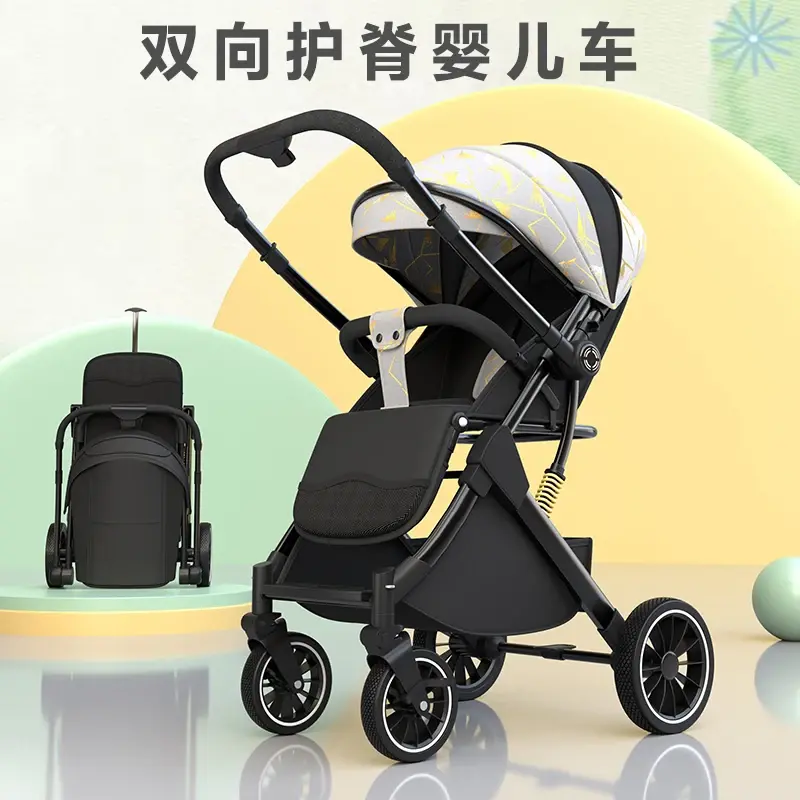 Kereta dorong bayi portabel, kereta dorong bayi mudah dilipat dua arah ultra-ringan