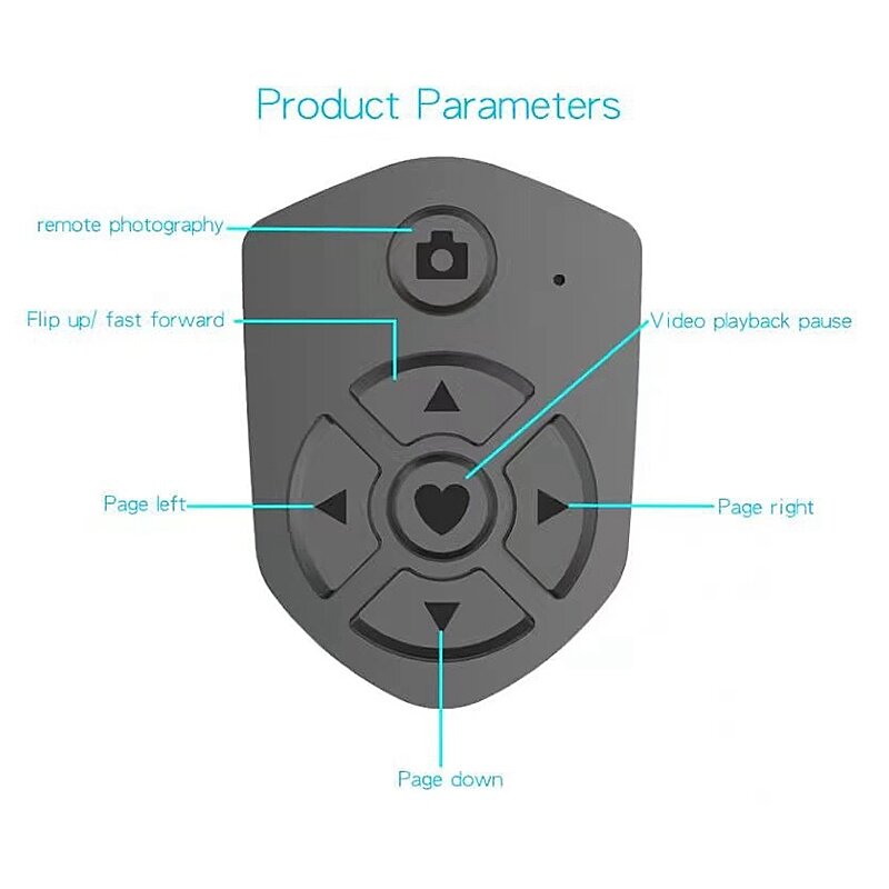 Kamera-Fernbedienung, Bluetooth-Kamera-Shutter-Fernbedienung für iOS/Android-Handys Wireless Shutter-Fernbedienung