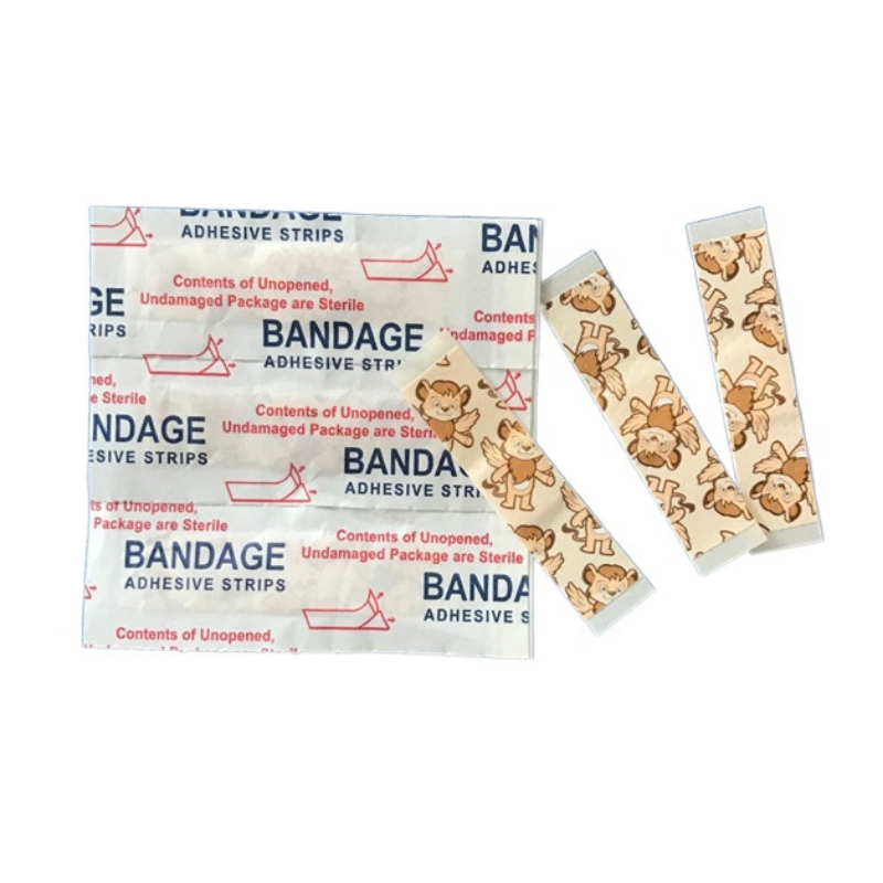 Desenhos animados Mini Band Aid Emplastros à prova d'água ferida Primeiros socorros respiráveis Ataduras adesivas Remendo de pele Tiras médicas 30pcs por conjunto, Remendo de pele