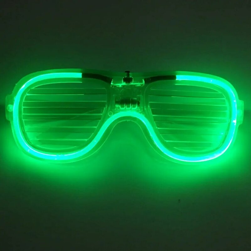 Neue klare LED-Licht brille Mode Party Brille LED-Licht brille kreative Blinklicht brille für Männer Frauen schnelle Lieferung