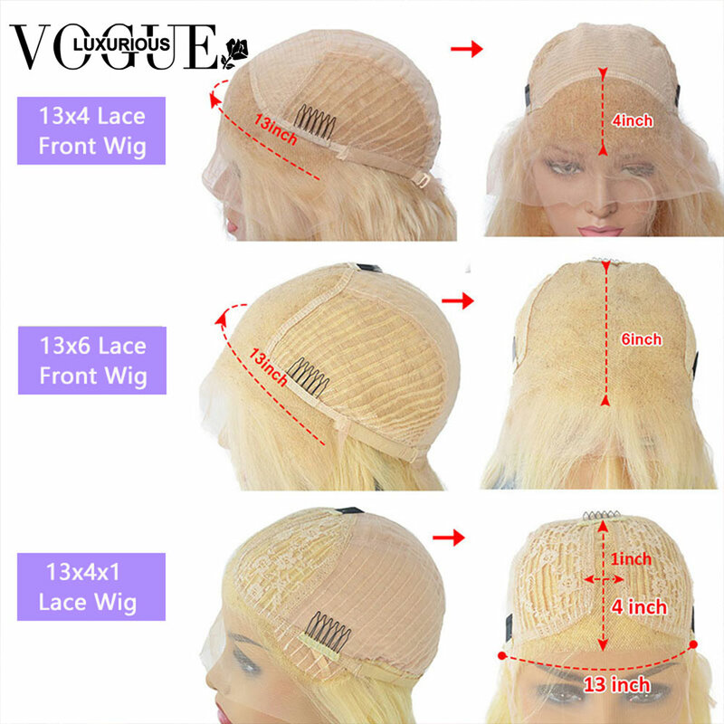 Wig 13X4 lurus merah muda panas untuk wanita hitam Brasil Virgin Remy rambut manusia Wig 13X6 prepked HD renda transparan Wig depan