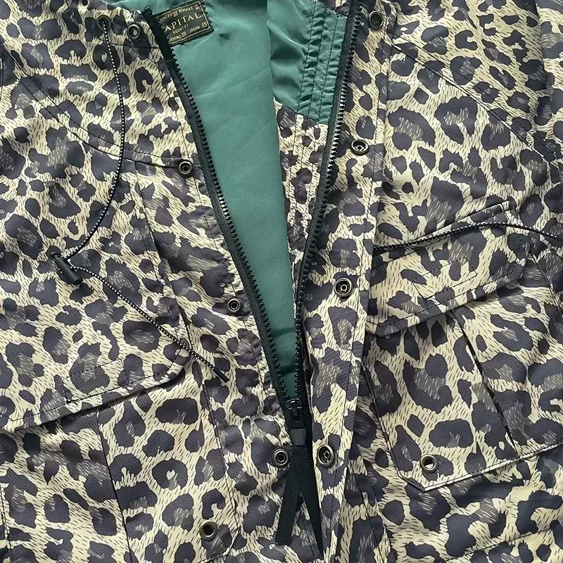 Классический Хип-хоп Куртка Kapital Kountry, парки для мужчин и женщин, 1:1, высококачественные плотные леопардовые куртки из плотной ткани
