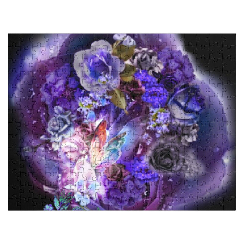 Фиолетовый Сказочный Сад головоломка деревянный подарок на заказ персонализированный подарок для ребенка персонализированный подарок