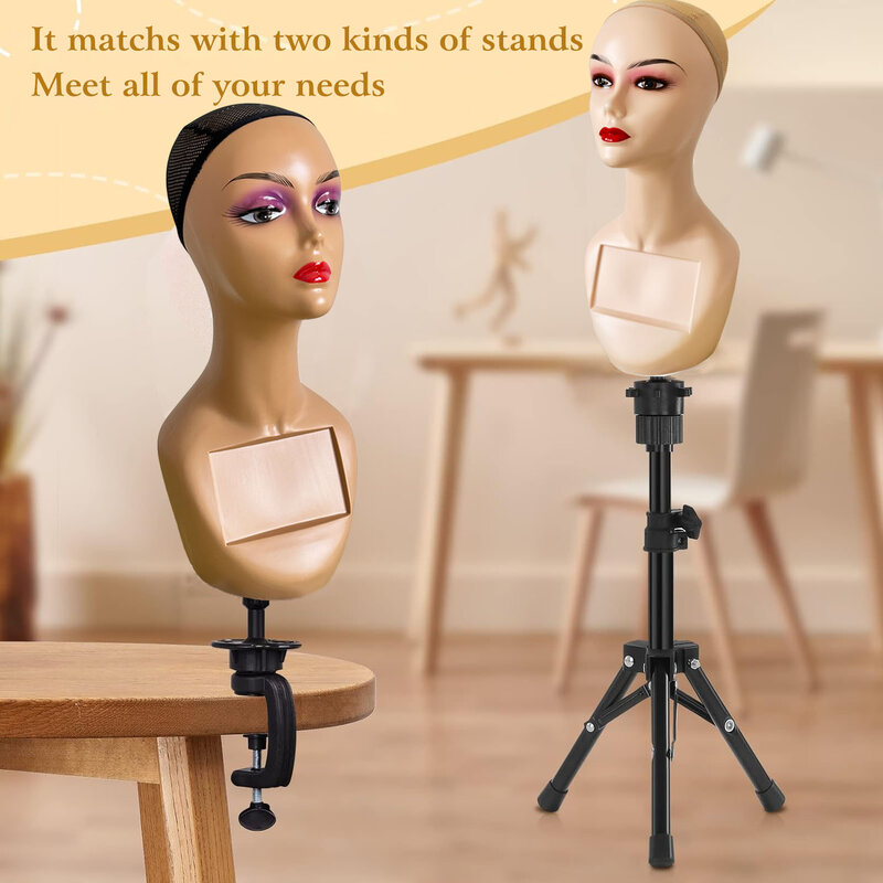 Plastic Mannequin Model Head for Display Wigs  Plastic Mannequin Head For Wig Stand For Wigs Display Making Wigs Manikin Head