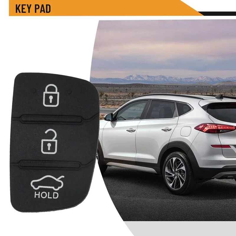 Shell chave para Hyundai Tucson 2012-2019, Brand New Key Shell, sem desvanecerse, sem problema, almofada de borracha, remoto, 1pc