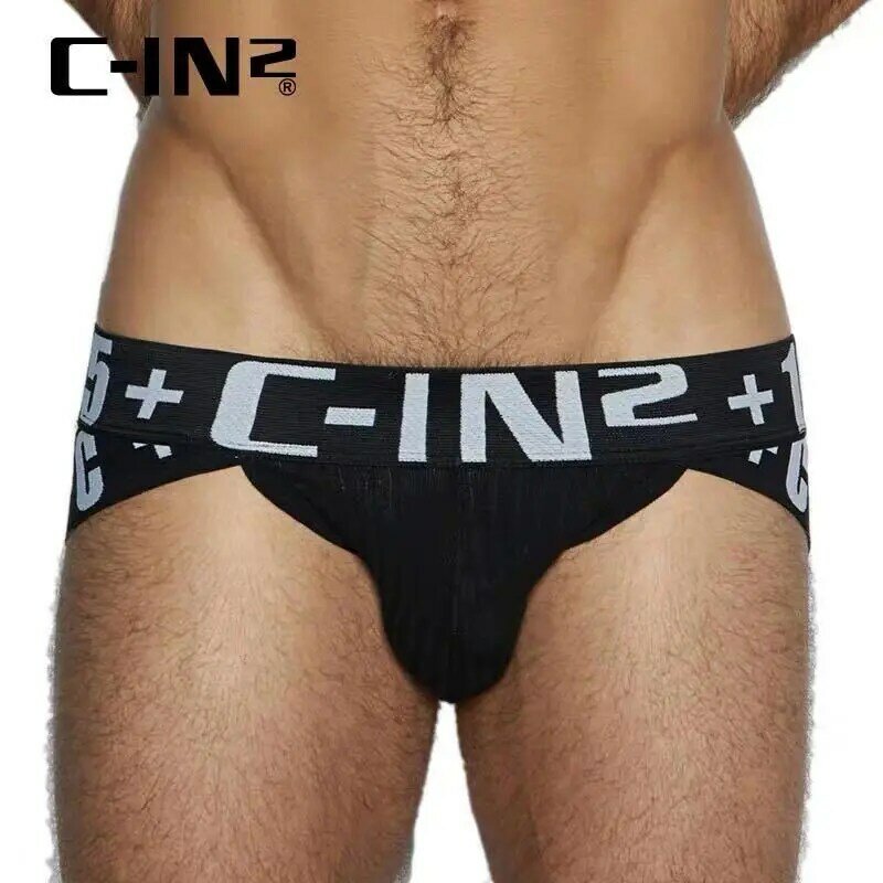 C-IN2 الرجال بلون منخفضة الخصر الملابس الداخلية ، مثير الرياضة ملخصات ، U محدب ، شوكة عالية ، تمتد الورك رفع قيعان