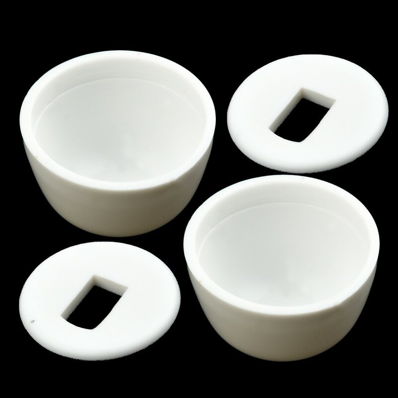 2 X Pair Of Bolt Cover Plastic High Quality Stinkpot Bolt Cover Toilet Anchor Screw Cap For Home 3.50X3.50X2.00cm/1.38X1.38X0.79