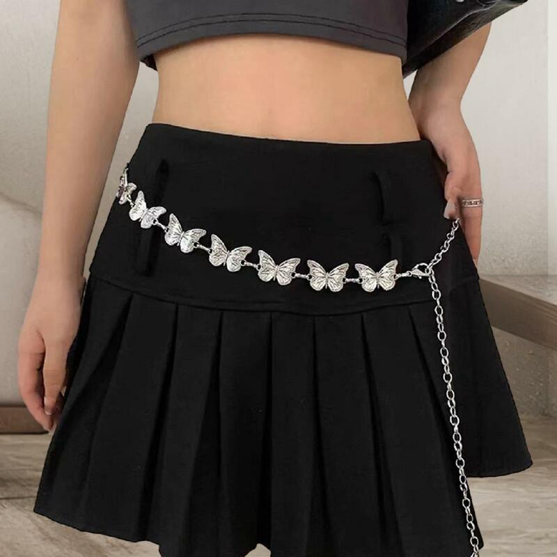 Women Waist Belt Chain Stylish Casual Body Jewelry Adjustable Body Link Belt Metal Belt for Skirt Dress Pants Jeans Decorative