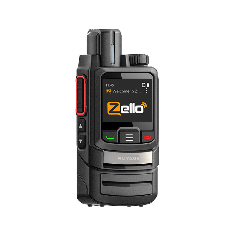 Ruyage ZL20 Zello Walkie Talkie Radio 4G dengan Kartu Sim Wifi Bluetooth Jarak Jauh Profesional Kuat Radio Dua Arah 100Km