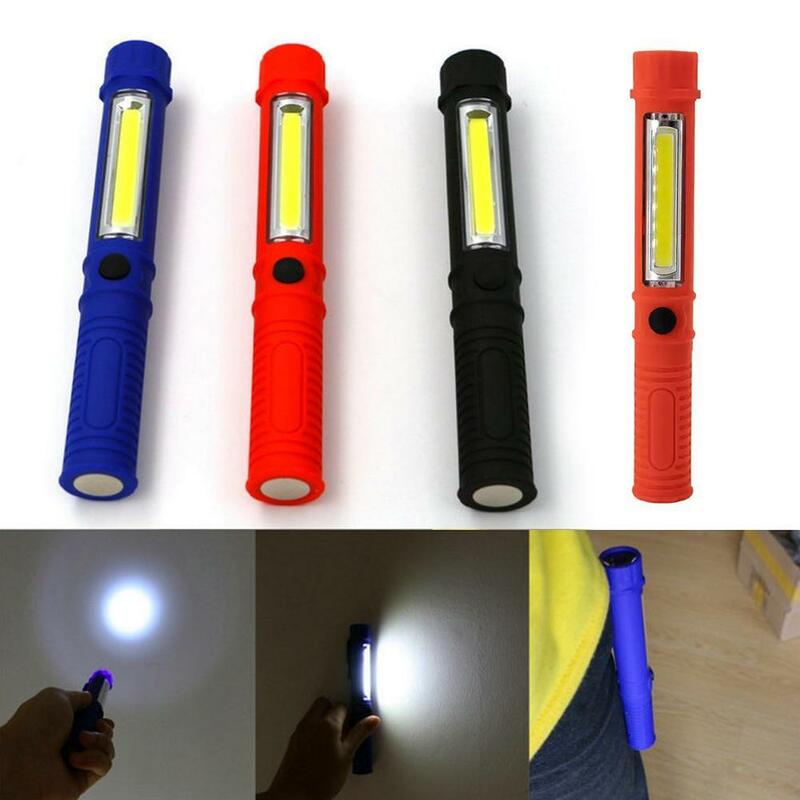 Torcia multifunzionale Cob manutenzione luce a forma di penna luce da lavoro con magnete illuminazione a LED per esterni torcia portatile