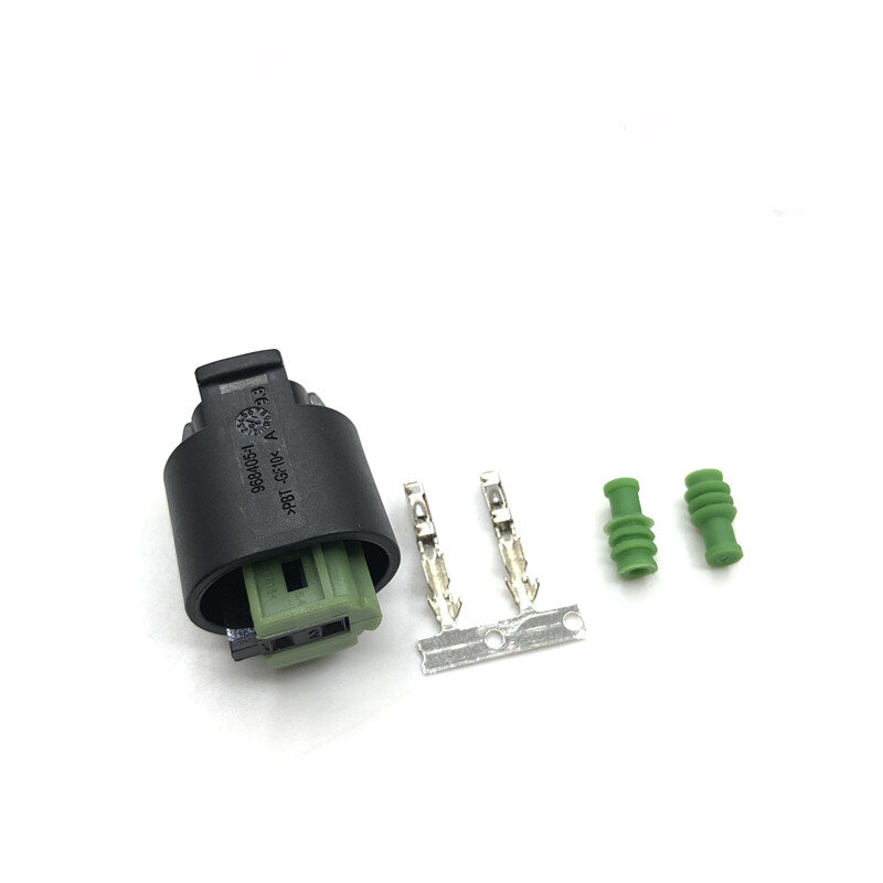 Konektor Sensor Otomatis Injektor Tyco Female 2-Pin 968405-1 untuk Volkswagen Audi BMW Benz Harness Plug