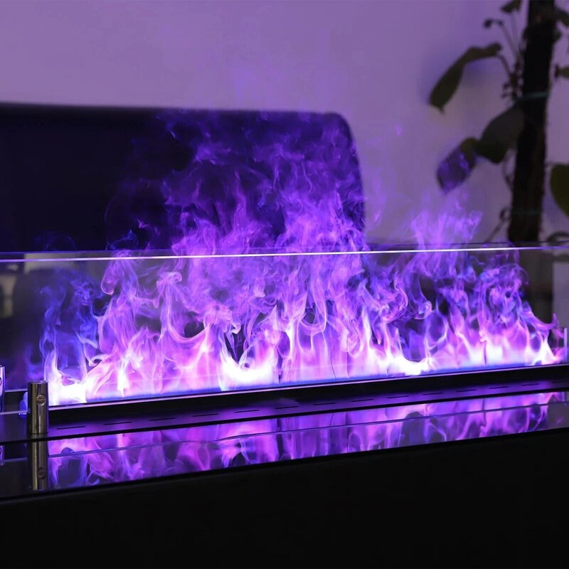 -Fire 60 Inch Steam Electric Fireplace 3d Water Vapor Steam