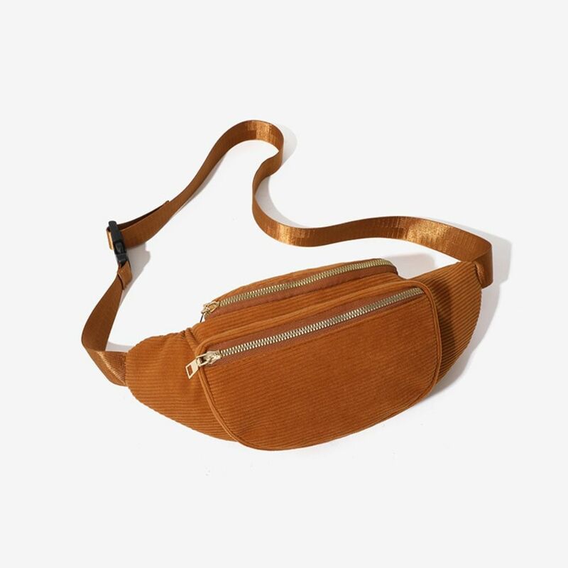Large Capacity Chest Pack Fashion Adjustable Soft Waist Packs Shell Type Zipper Shoulder Bag Women Man