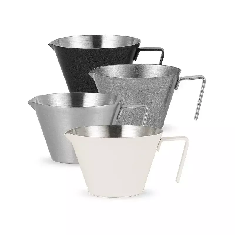 Stainless Steel Espresso Measuring Cup with handle 2/3 Pack Shot Espresso Cups 100ml Home Barista Coffee Accessories