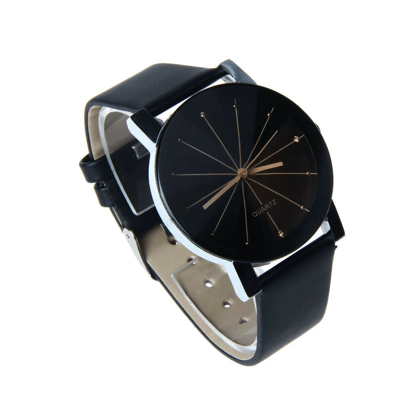 Para kochanek zegarki kwarcowe zegar tarczowy PU zegarek z paskiem skórzanym Relojes oglądać kobiety moda luksusowa Relogio Feminino Saat