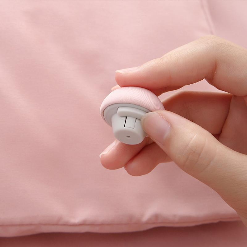 Duvet Cover Clips Mushroom Shape Pin Clips Duvet Cover Pins Comforter Clips Double Sided Comforter Fasteners Duvet Clips And