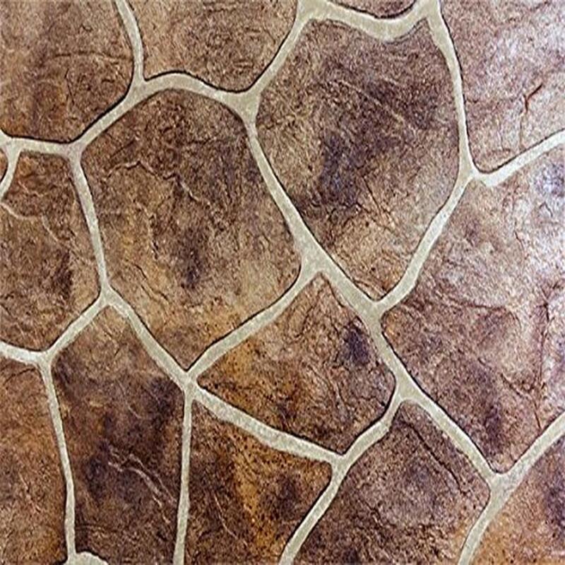 Flagstone Stencil Half-Roll 500 sq.ft. Coverage Irregular Stone Shapes Mortar Joints Fiberboard Coated Water-Resistant 22mil